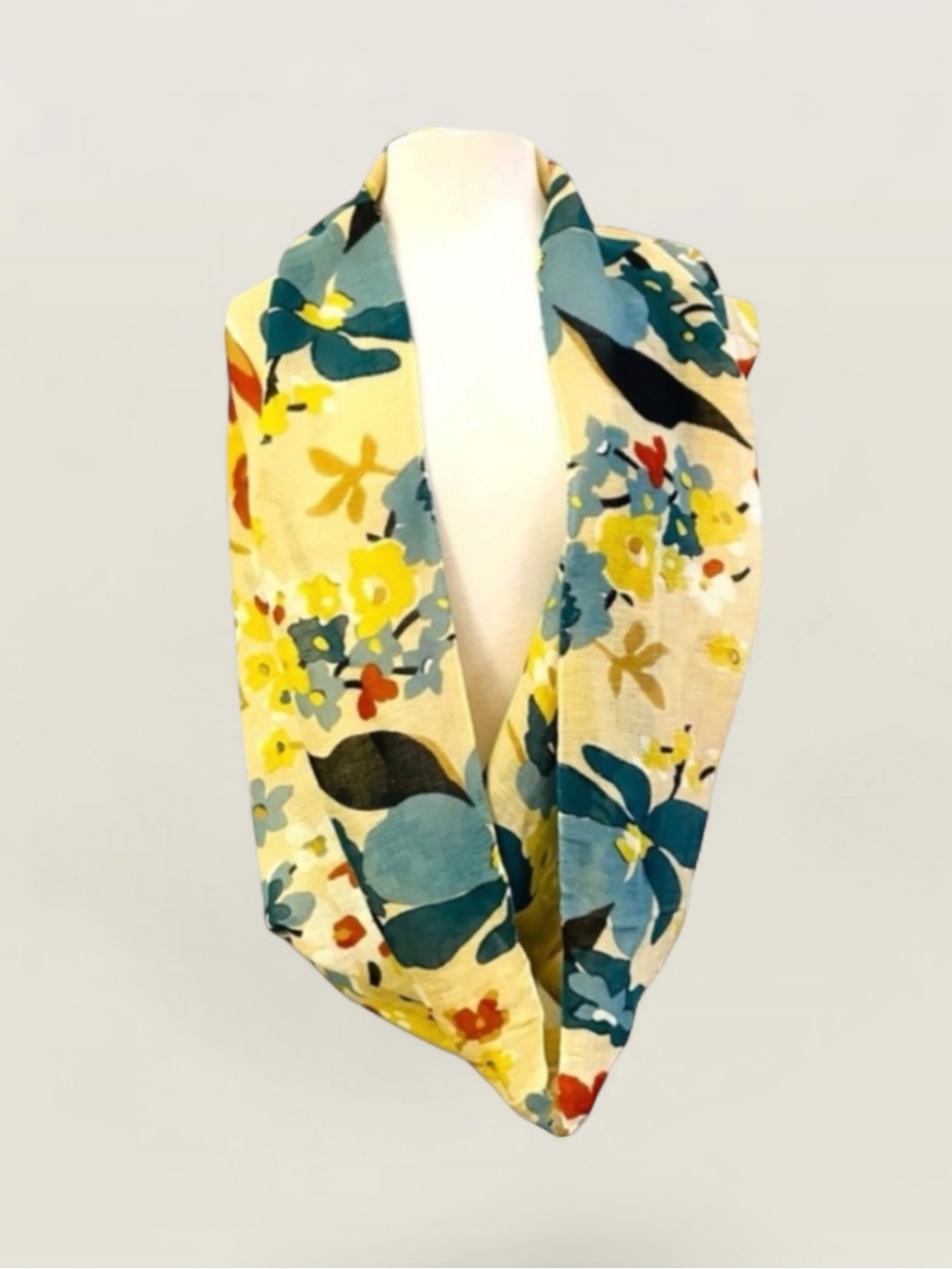 SPARTINA 449 WATERCOLOR FLORAL INFINITY SCARF